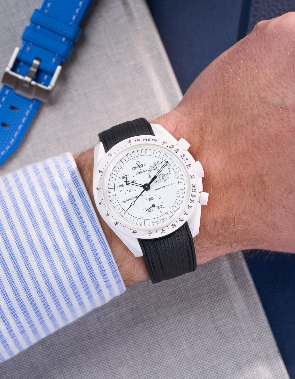 MoonSwatch Mission to the Moon Phase (Rubber Strap) - OM Luxury