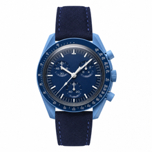 Blue Watch with Suede Strap