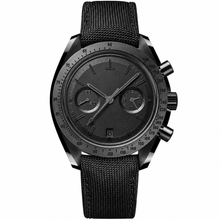 Sport Chronograph Watch Black Fabric Strap 44mm