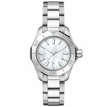 Silver Metal Watch with White Pearlescent Dial