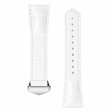 White Leather Watch Strap 39mm