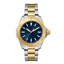 Two-Tone Blue Dial Watch