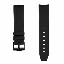 Black Rubber Watch Strap 20mm