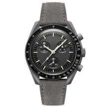 Watch with Grey Suede Strap