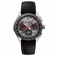 Sport Watch with Black and Red Textile Strap