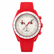 Dress Watch Burgundy Rubber