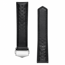 Black Leather Watch Strap 39mm